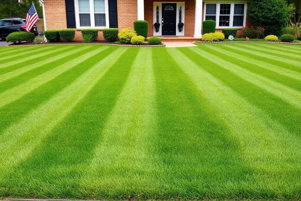 Grass Cut & Lawn Repair example — AI-edited property listing photo