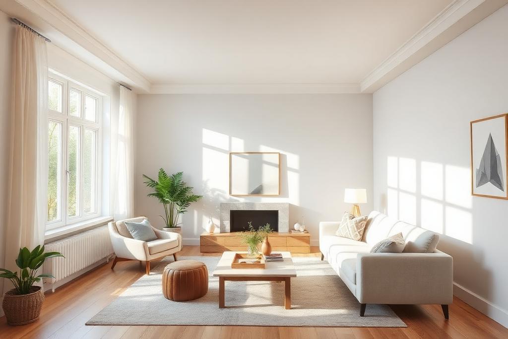 One-Click Lighting example — AI-edited property listing photo